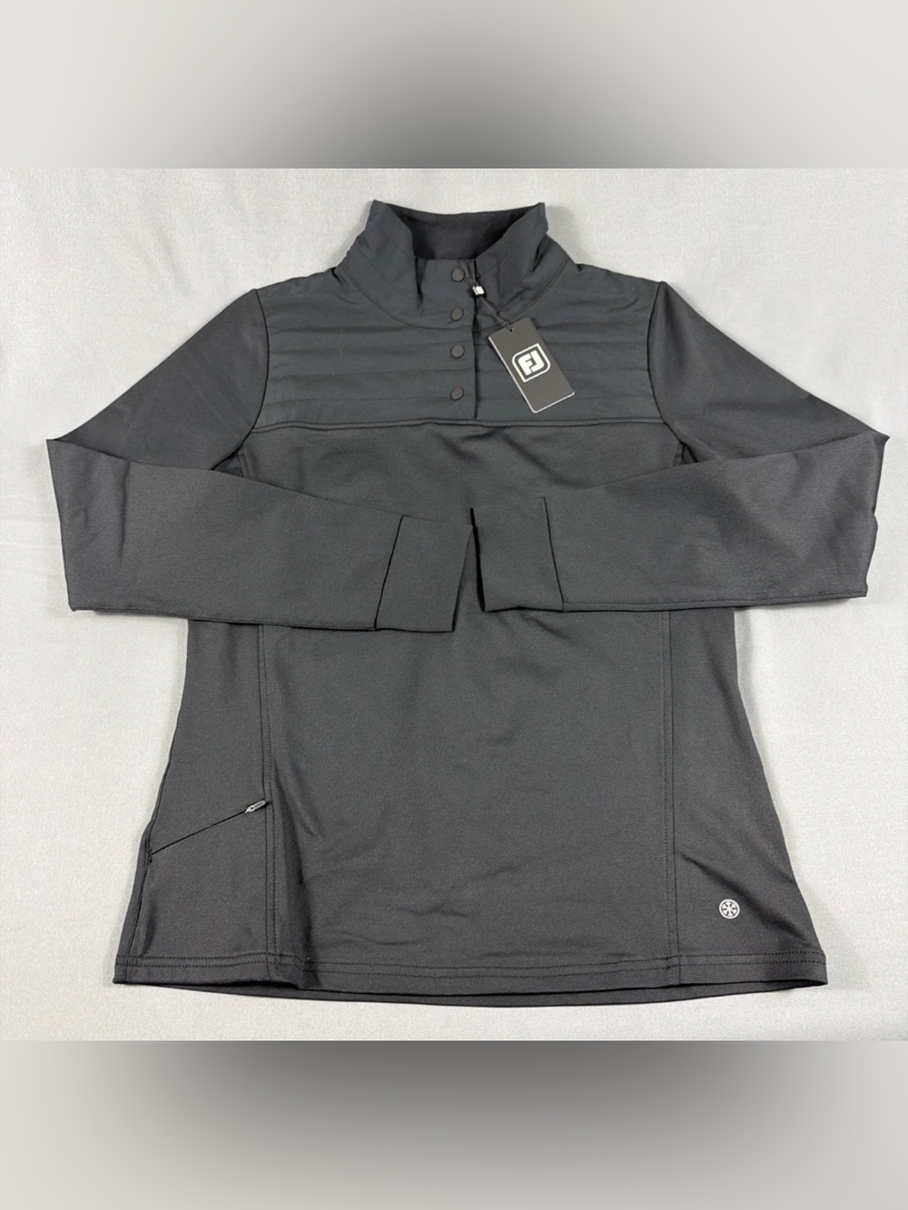 FootJoy Womens Golf Pullover Thermo Series Midlayer Small Black NWT MSRP $125